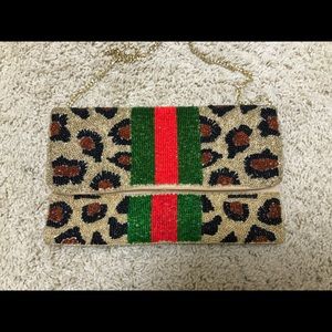 Beaded clutch- EUC